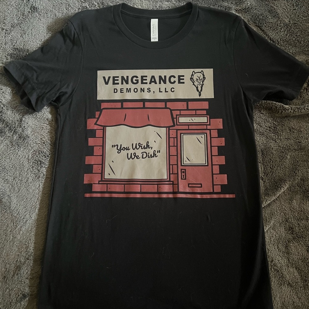 Vengeance Demons: Buffering the Vampire Slayer Patreon exclusive tee
